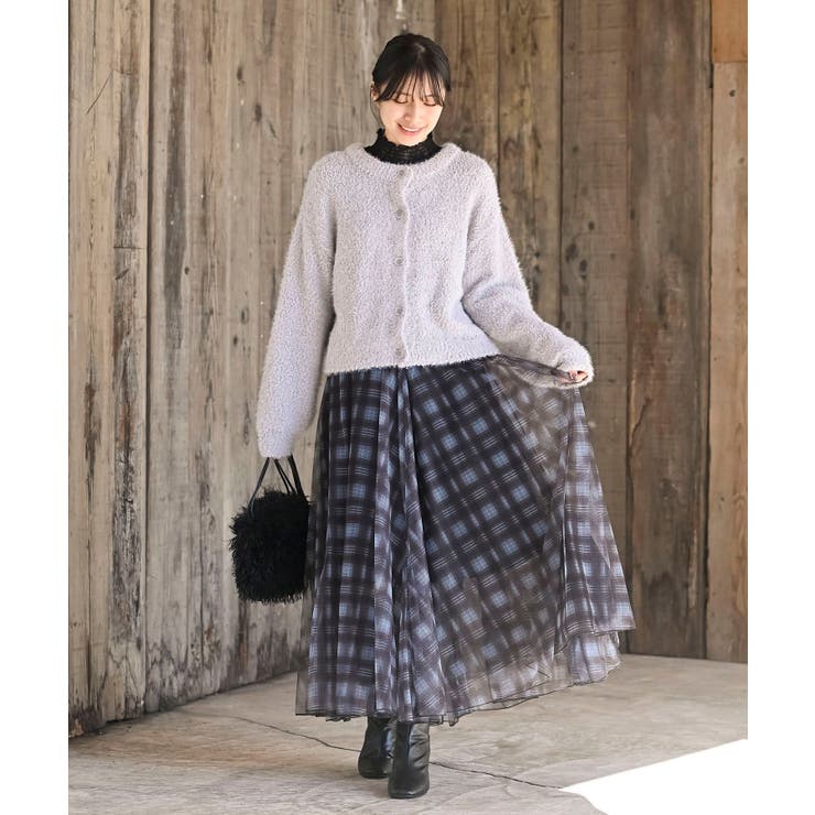 モールフェザークルーネックカーディガン | rps | 詳細画像12 