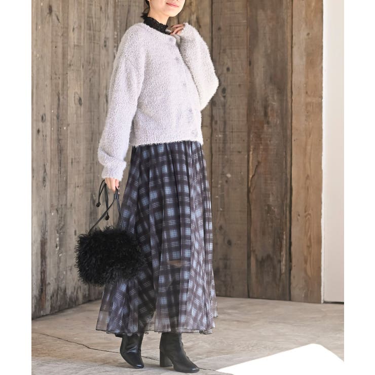 モールフェザークルーネックカーディガン | rps | 詳細画像15 