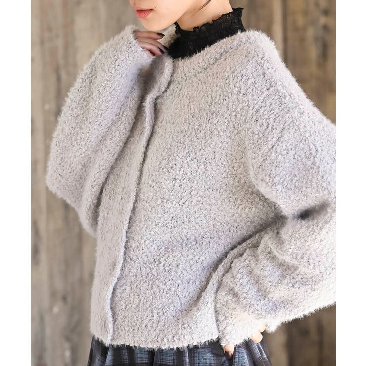 モールフェザークルーネックカーディガン | rps | 詳細画像17 