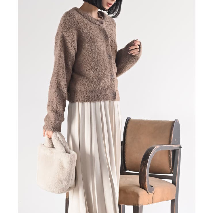 モールフェザークルーネックカーディガン | rps | 詳細画像21 