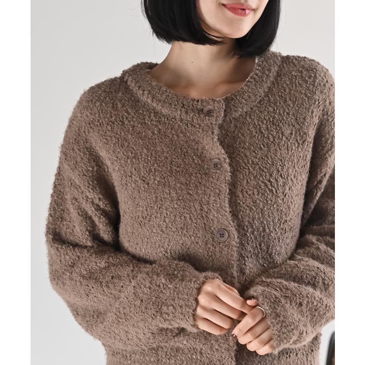 モールフェザークルーネックカーディガン | rps | 詳細画像24 