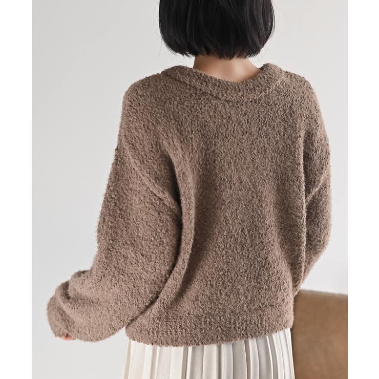 モールフェザークルーネックカーディガン | rps | 詳細画像26 