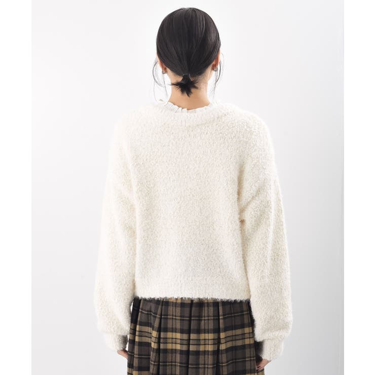 モールフェザークルーネックカーディガン | rps | 詳細画像29 