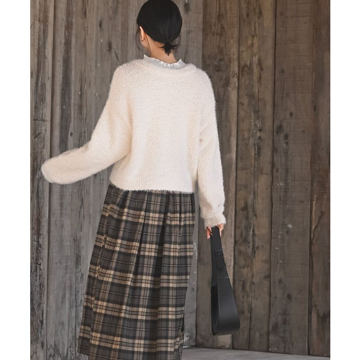 モールフェザークルーネックカーディガン | rps | 詳細画像4 