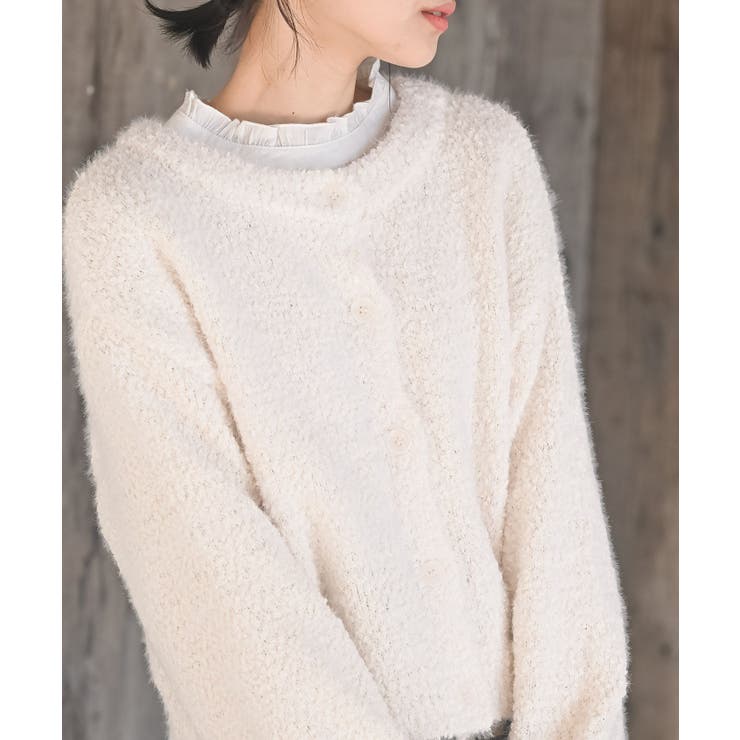 モールフェザークルーネックカーディガン | rps | 詳細画像6 