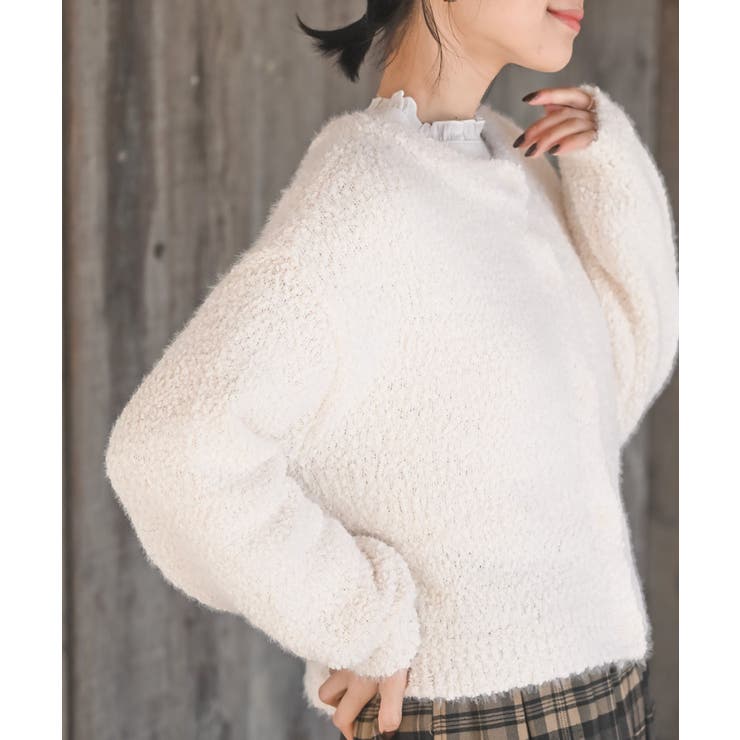 モールフェザークルーネックカーディガン | rps | 詳細画像7 