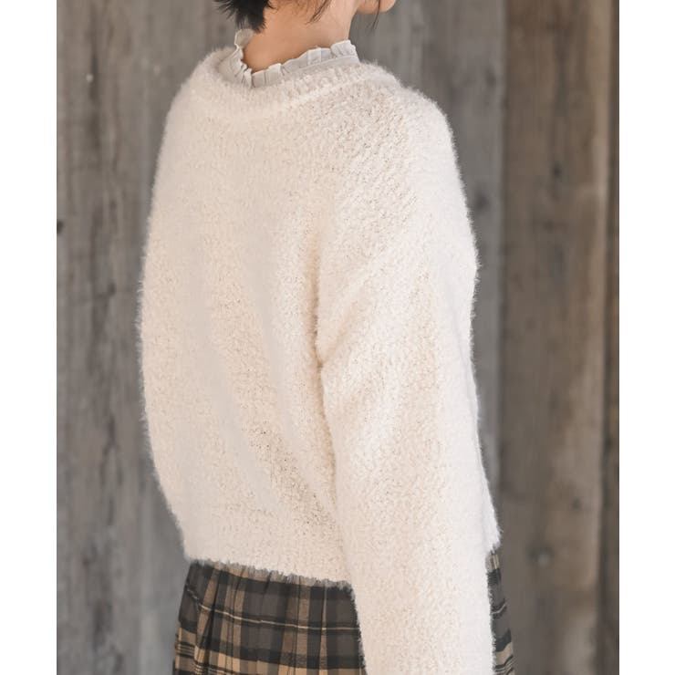 モールフェザークルーネックカーディガン | rps | 詳細画像8 