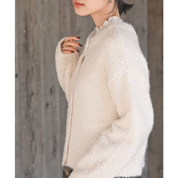 モールフェザークルーネックカーディガン | rps | 詳細画像9 