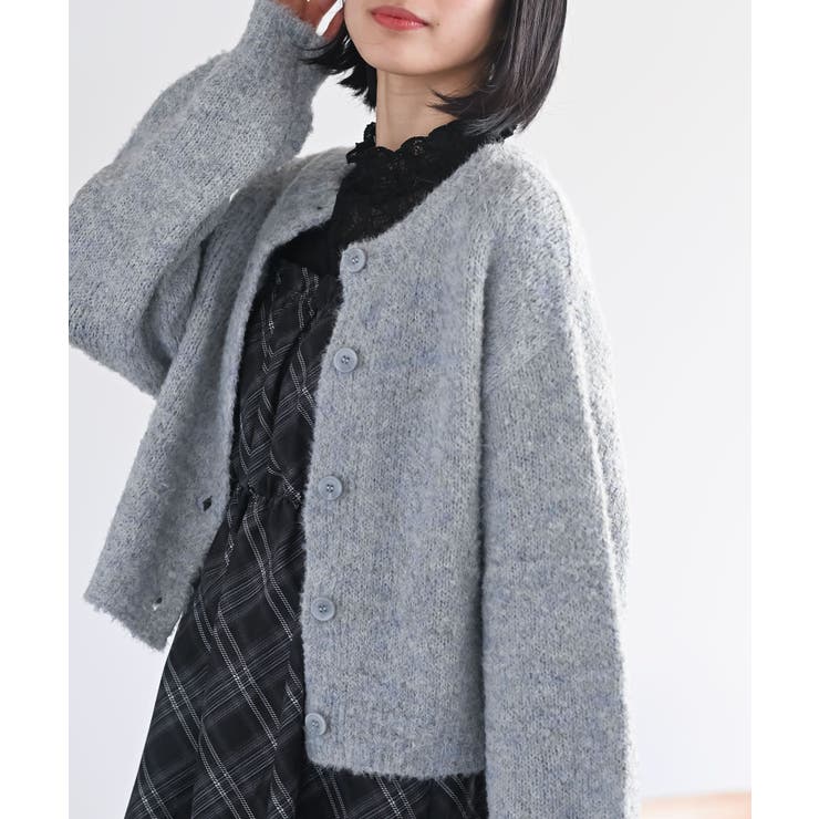 ブルー | ブークレーニットカーディガン | rps