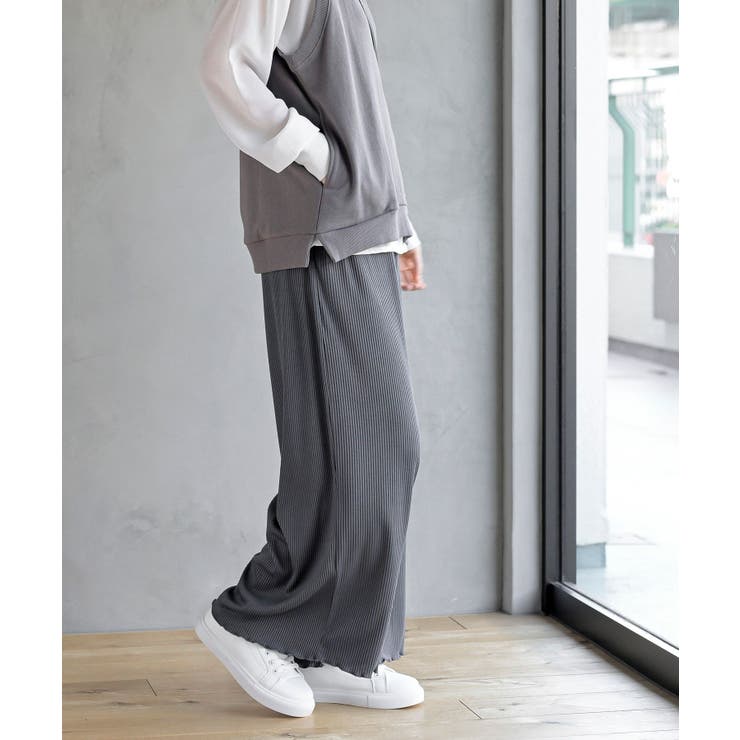 リブセミワイドパンツ | rps | 詳細画像5 