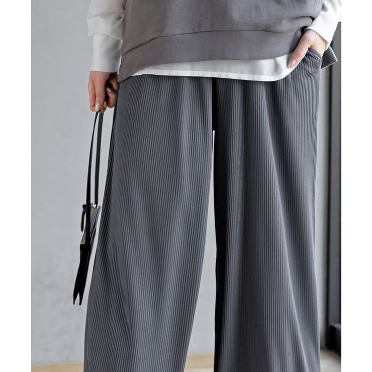 リブセミワイドパンツ | rps | 詳細画像6 