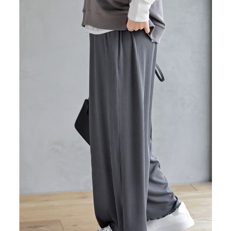 リブセミワイドパンツ | rps | 詳細画像7 