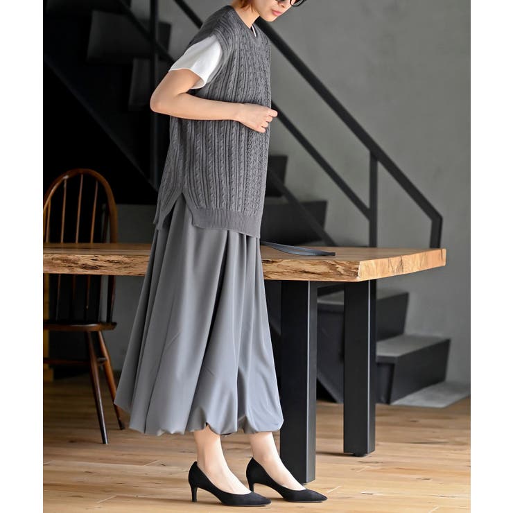 透かし柄ニットベスト | rps | 詳細画像13 