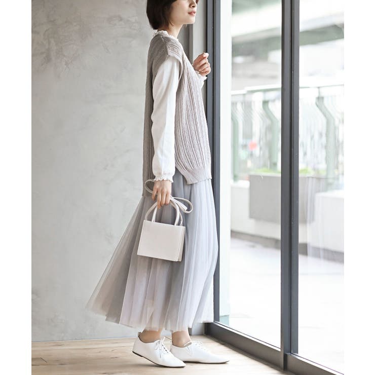 透かし柄ニットベスト | rps | 詳細画像21 