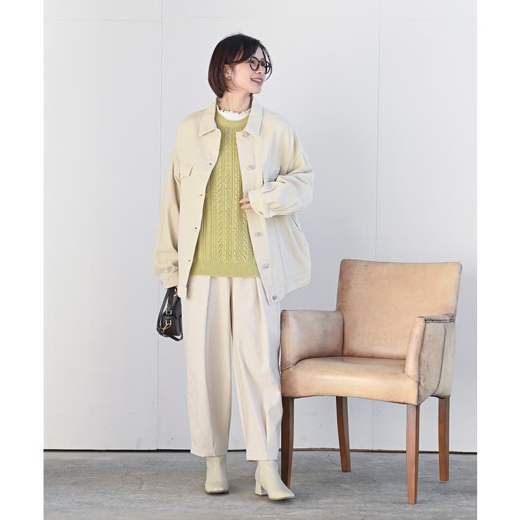 透かし柄ニットベスト | rps | 詳細画像35 