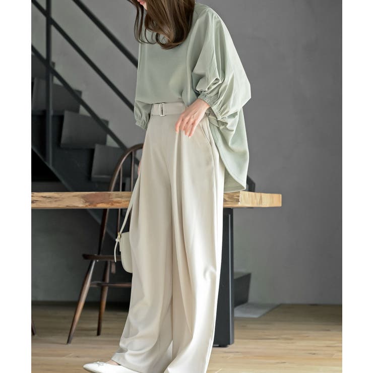 異素材切替７分袖ワッフルドルマンワイドプルオーバー | rps | 詳細画像20 