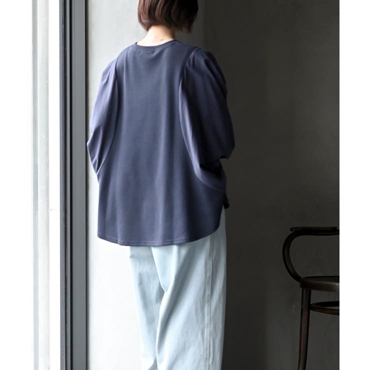 異素材切替７分袖ワッフルドルマンワイドプルオーバー | rps | 詳細画像22 