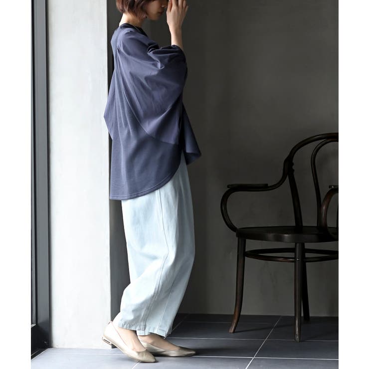 異素材切替７分袖ワッフルドルマンワイドプルオーバー | rps | 詳細画像23 