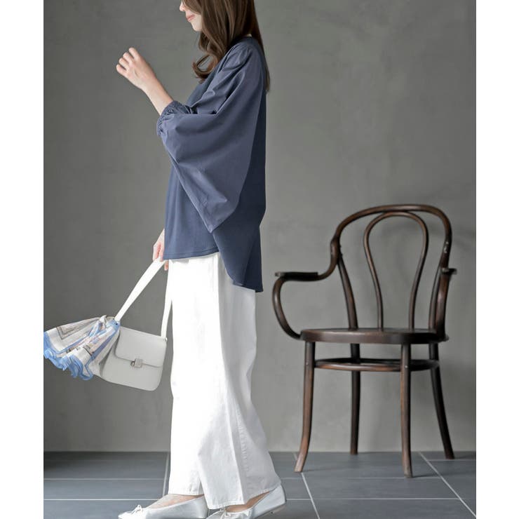 異素材切替７分袖ワッフルドルマンワイドプルオーバー | rps | 詳細画像28 