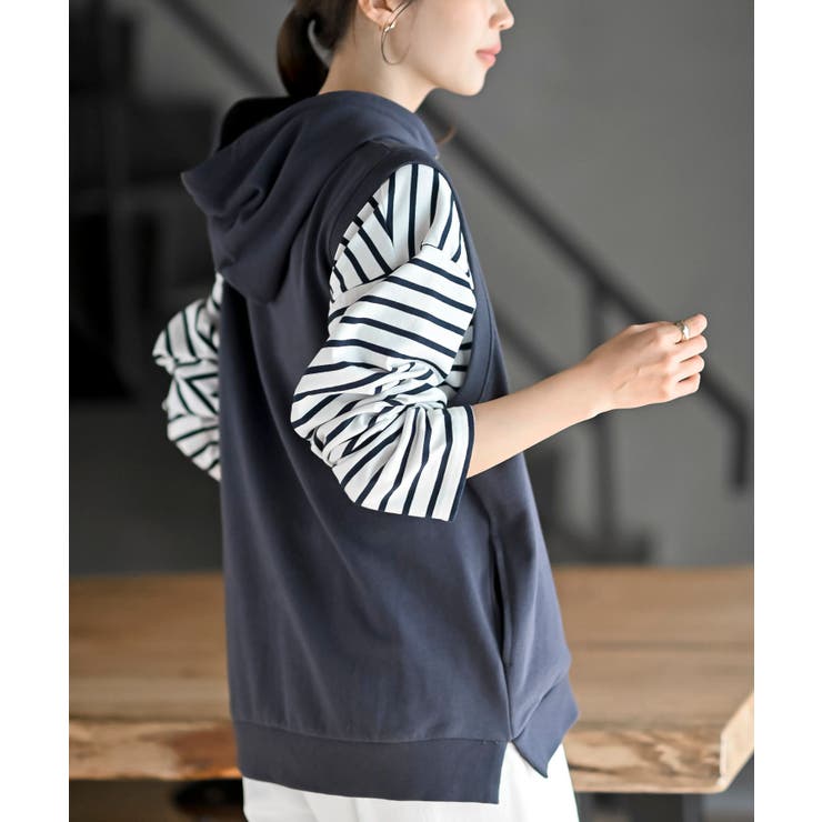 裏毛フードベスト | rps | 詳細画像16 