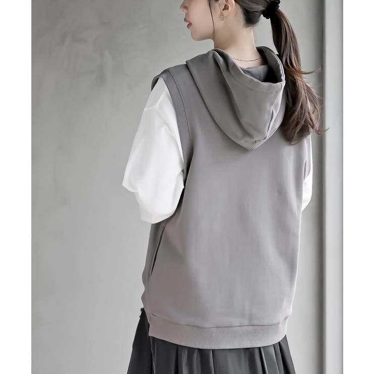 裏毛フードベスト | rps | 詳細画像31 