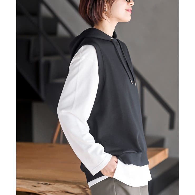 裏毛フードベスト | rps | 詳細画像35 