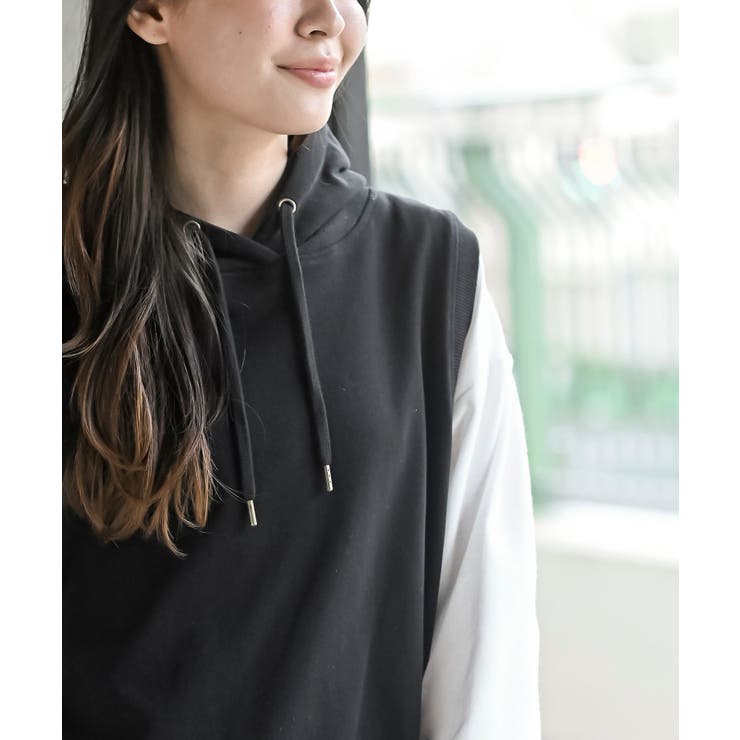 裏毛フードベスト | rps | 詳細画像6 