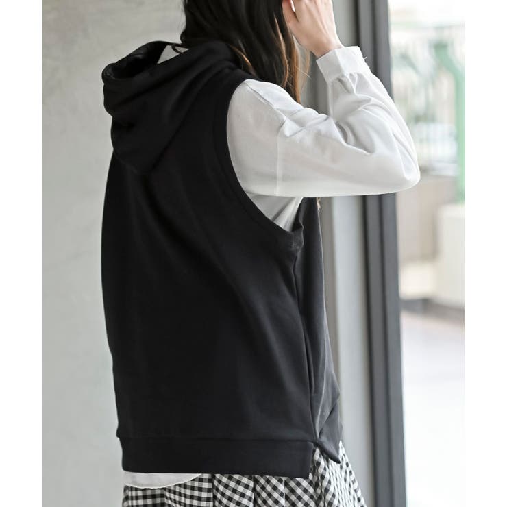 裏毛フードベスト | rps | 詳細画像8 