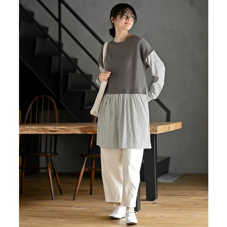 ニットソーベストレイヤード風チュニック | rps | 詳細画像11 