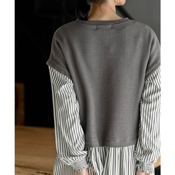 ニットソーベストレイヤード風チュニック | rps | 詳細画像16 