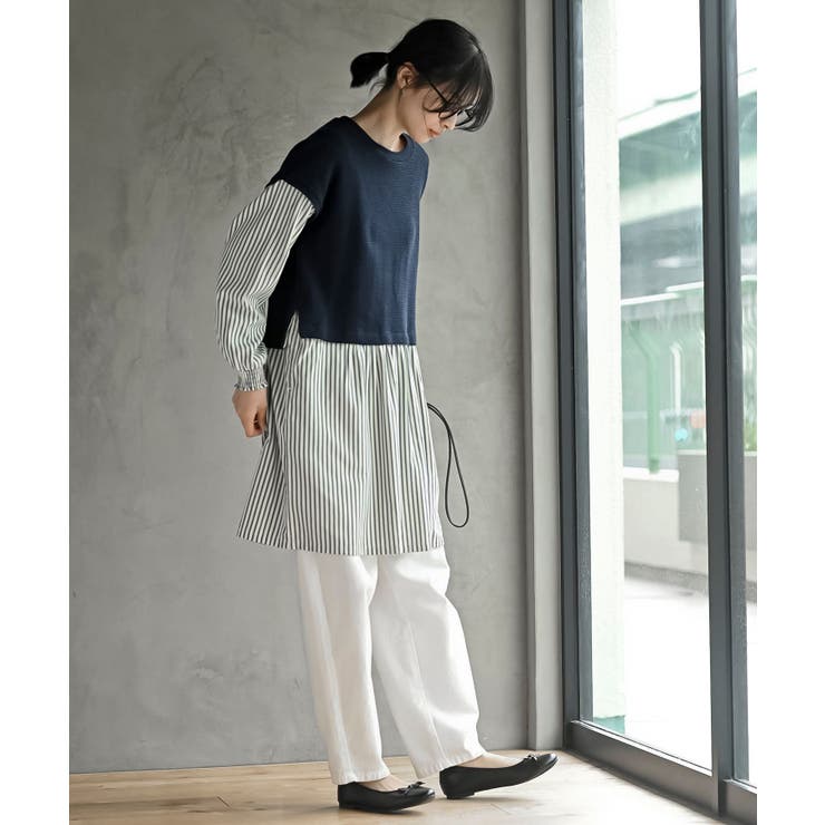 ニットソーベストレイヤード風チュニック | rps | 詳細画像19 