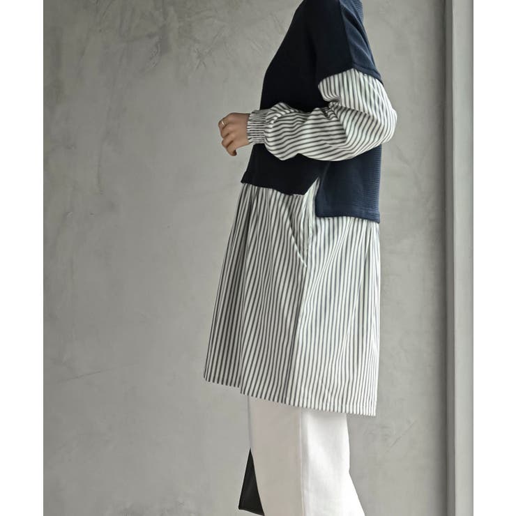 ニットソーベストレイヤード風チュニック | rps | 詳細画像21 