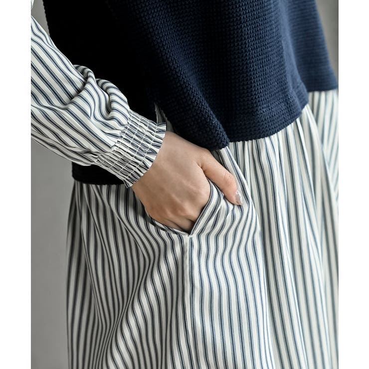 ニットソーベストレイヤード風チュニック | rps | 詳細画像26 