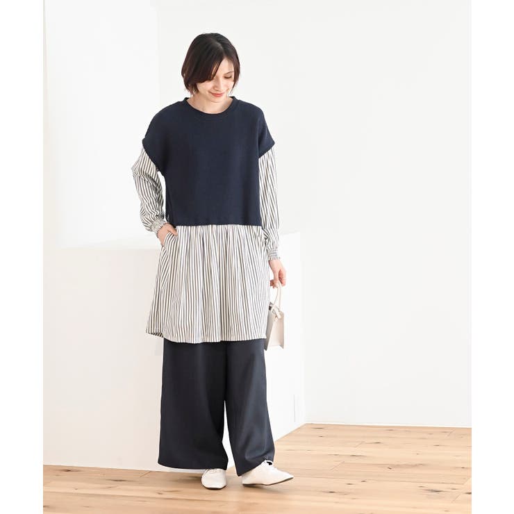 ニットソーベストレイヤード風チュニック | rps | 詳細画像27 