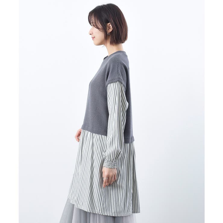 ニットソーベストレイヤード風チュニック | rps | 詳細画像28 