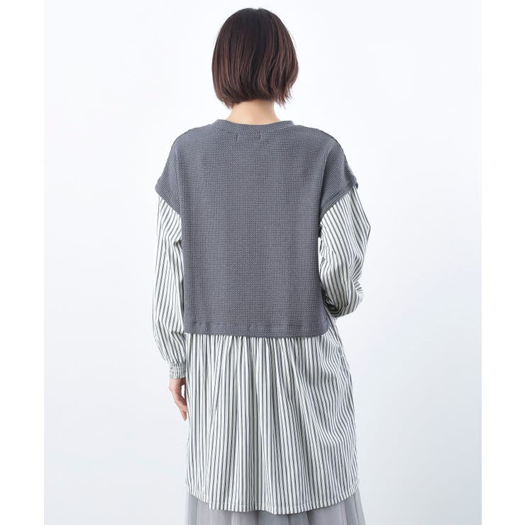 ニットソーベストレイヤード風チュニック | rps | 詳細画像29 