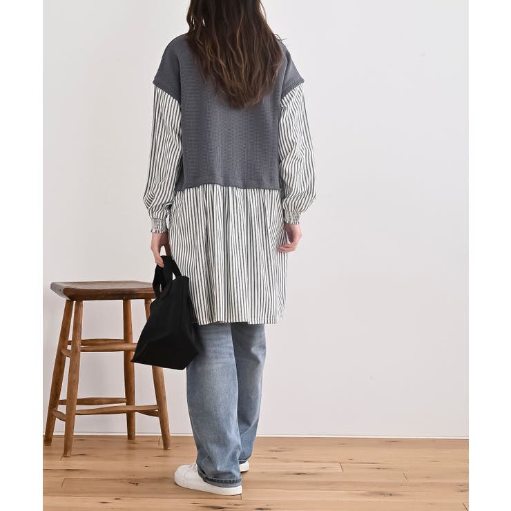 ニットソーベストレイヤード風チュニック | rps | 詳細画像4 
