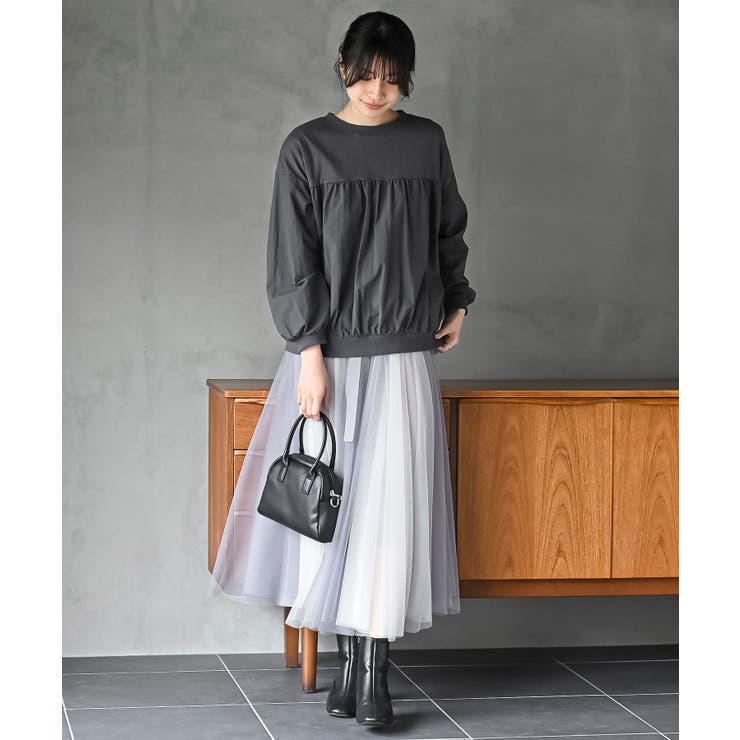 布帛切替ギャザーカットプルオーバー | rps | 詳細画像17 