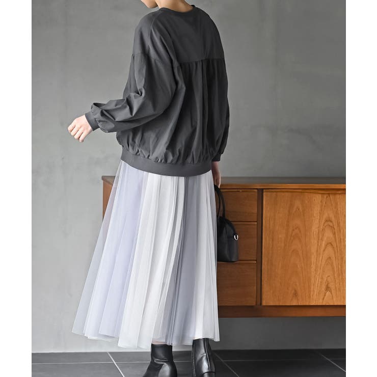 布帛切替ギャザーカットプルオーバー | rps | 詳細画像19 