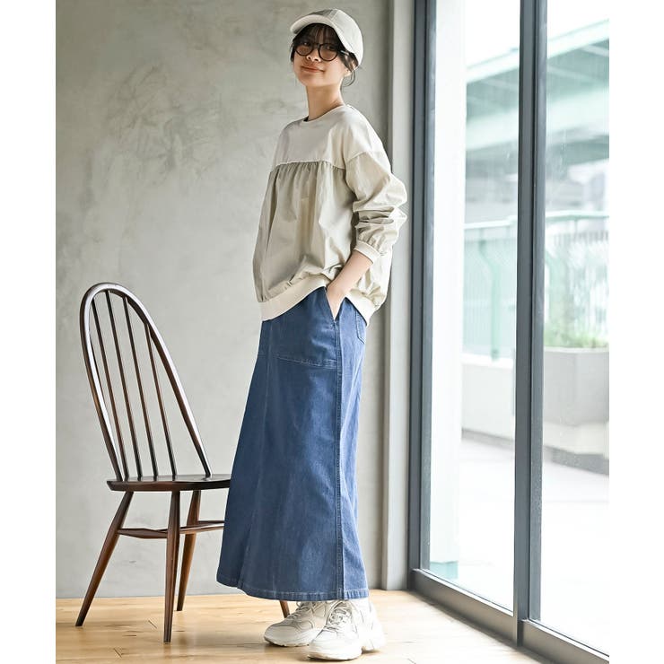 布帛切替ギャザーカットプルオーバー | rps | 詳細画像2 