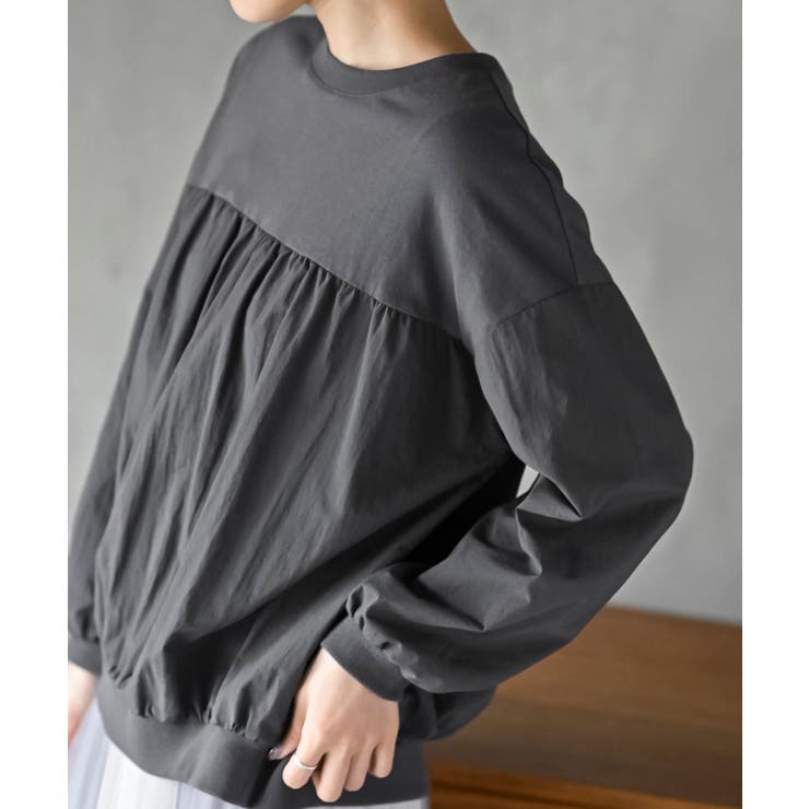 布帛切替ギャザーカットプルオーバー | rps | 詳細画像21 