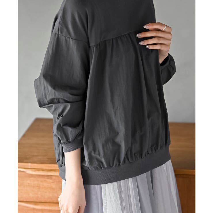 布帛切替ギャザーカットプルオーバー | rps | 詳細画像23 