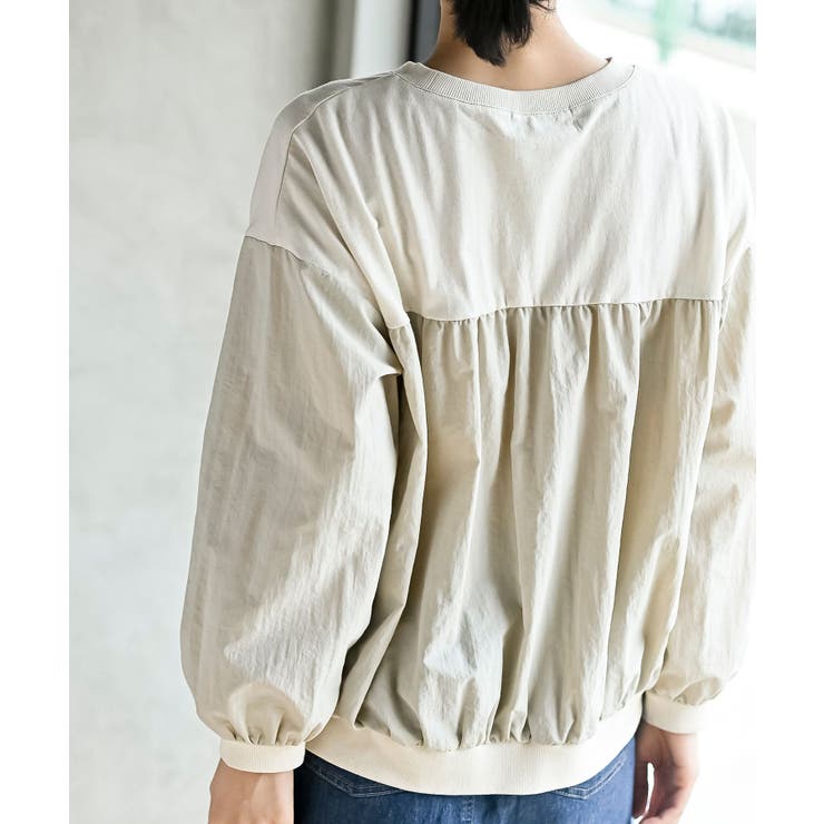 布帛切替ギャザーカットプルオーバー | rps | 詳細画像8 