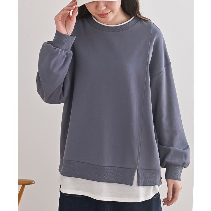 レイヤード風裏毛プルオーバー | rps | 詳細画像19 