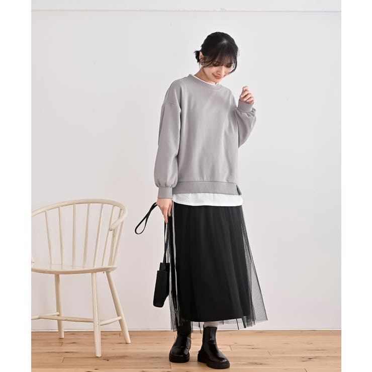 レイヤード風裏毛プルオーバー | rps | 詳細画像2 