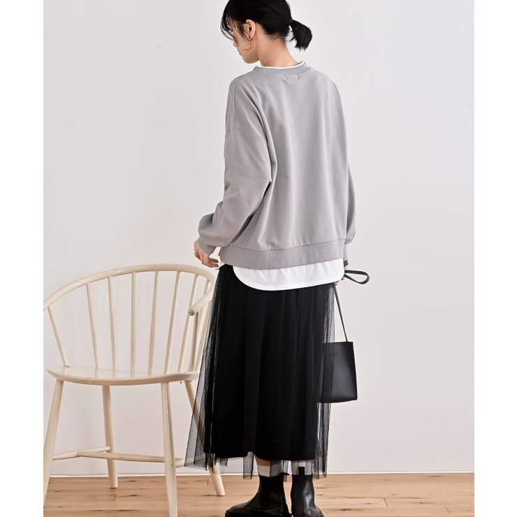 レイヤード風裏毛プルオーバー | rps | 詳細画像4 