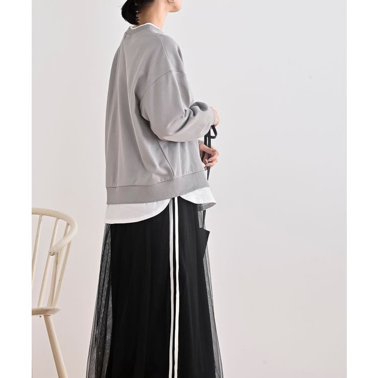 レイヤード風裏毛プルオーバー | rps | 詳細画像5 