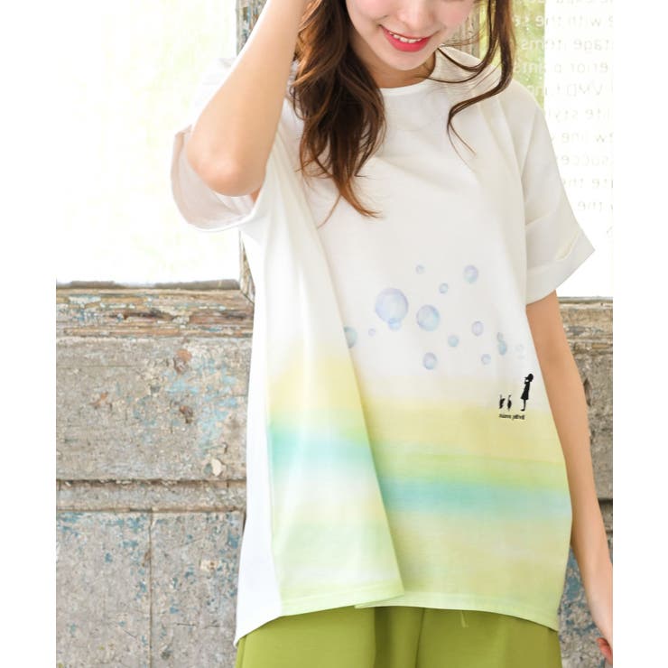 イエロー | しゃぼん玉ワイドＴシャツ | rps