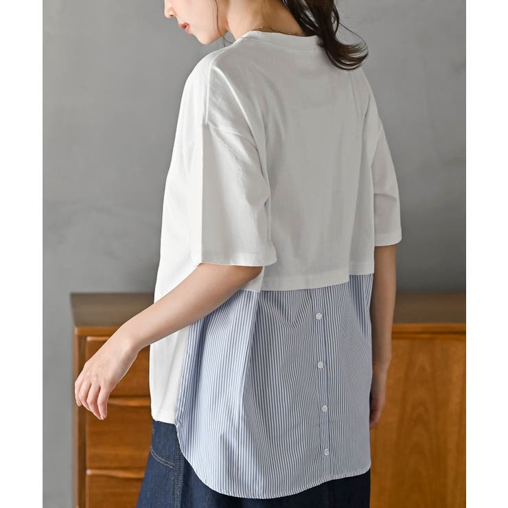 背面ストライプ切替プルオーバー | rps | 詳細画像1 