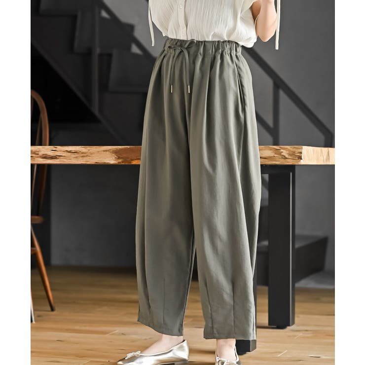 カーキ | 接触冷感コクーンパンツ | rps